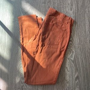 LAST DAY Burnt Orange 27 Skinny Jeans